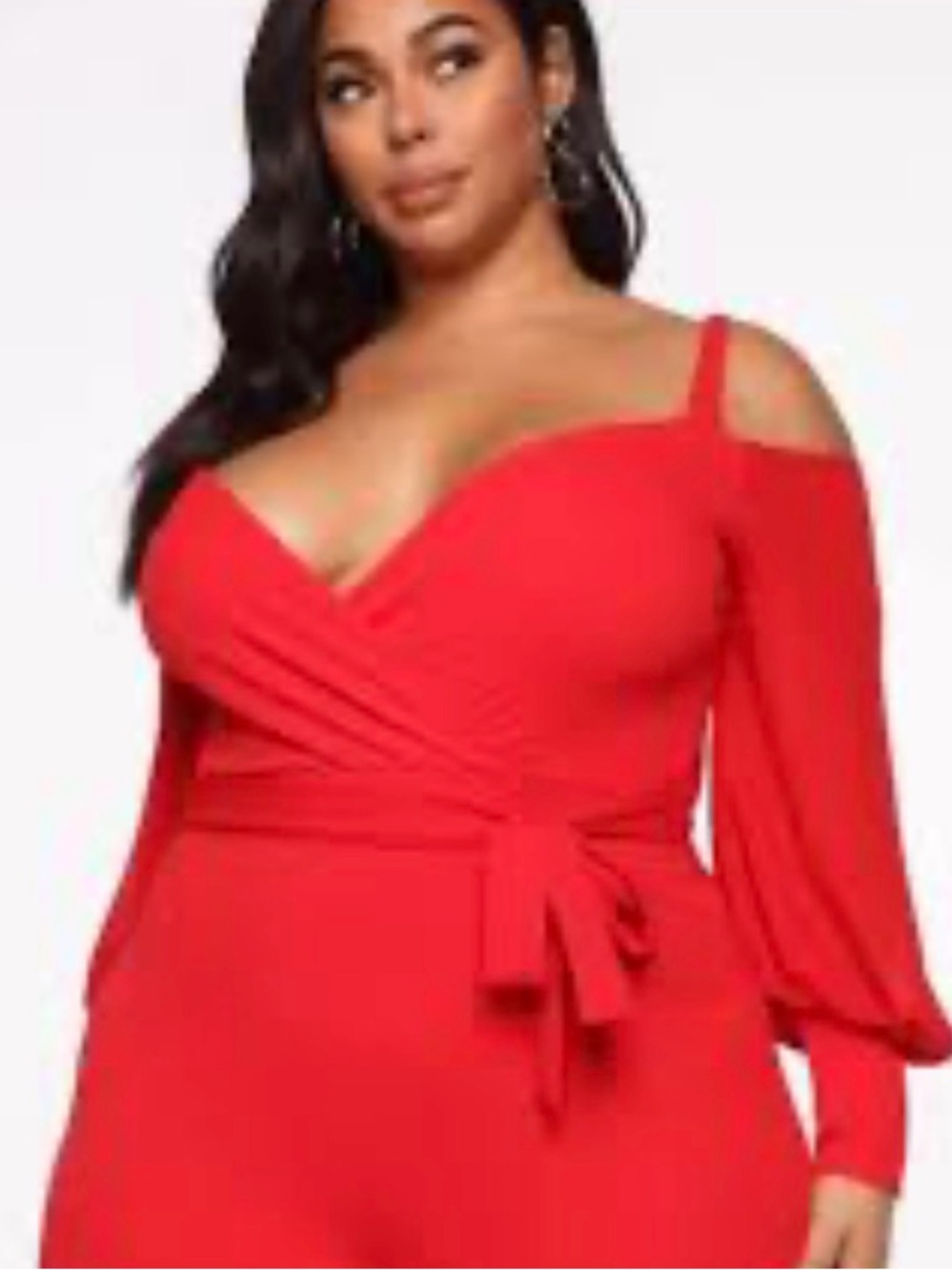 Fashion Nova Vibrant Red Jumpsuit